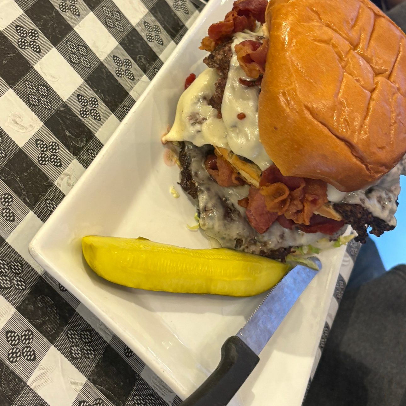 Double Bacon Burger.