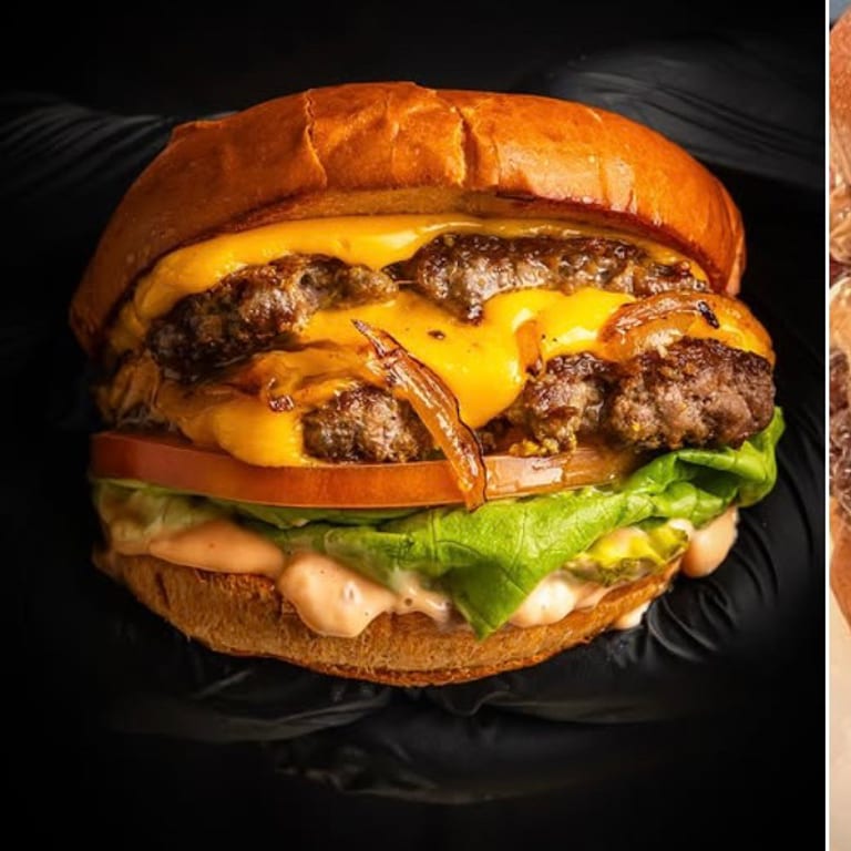 Indulge in Our Double Cheeseburger